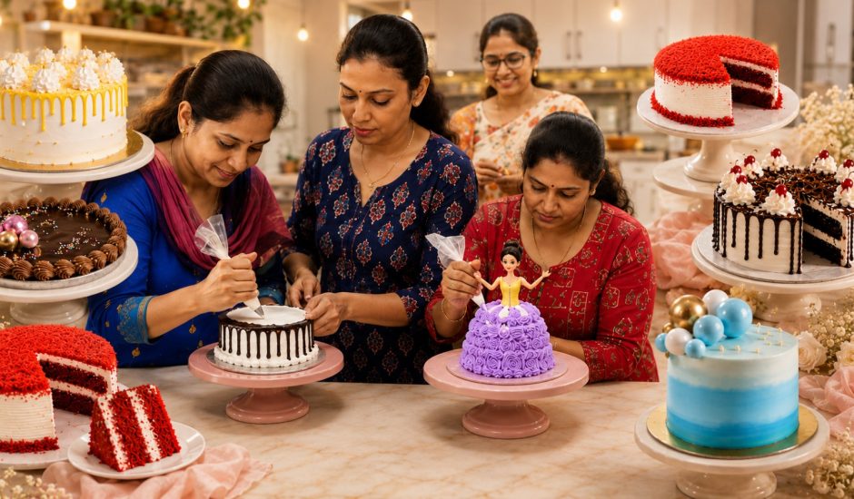 Cake Baking & Frosting Decoration