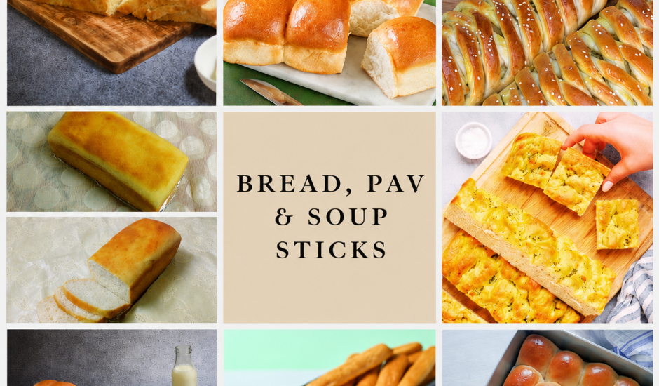 Bread, Pav and Soup Sticks